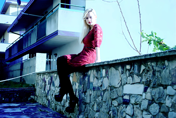 outfit con abito di pizzo, outfit con abito di pizzo,